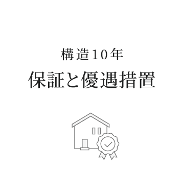 安心の保証と優遇措置